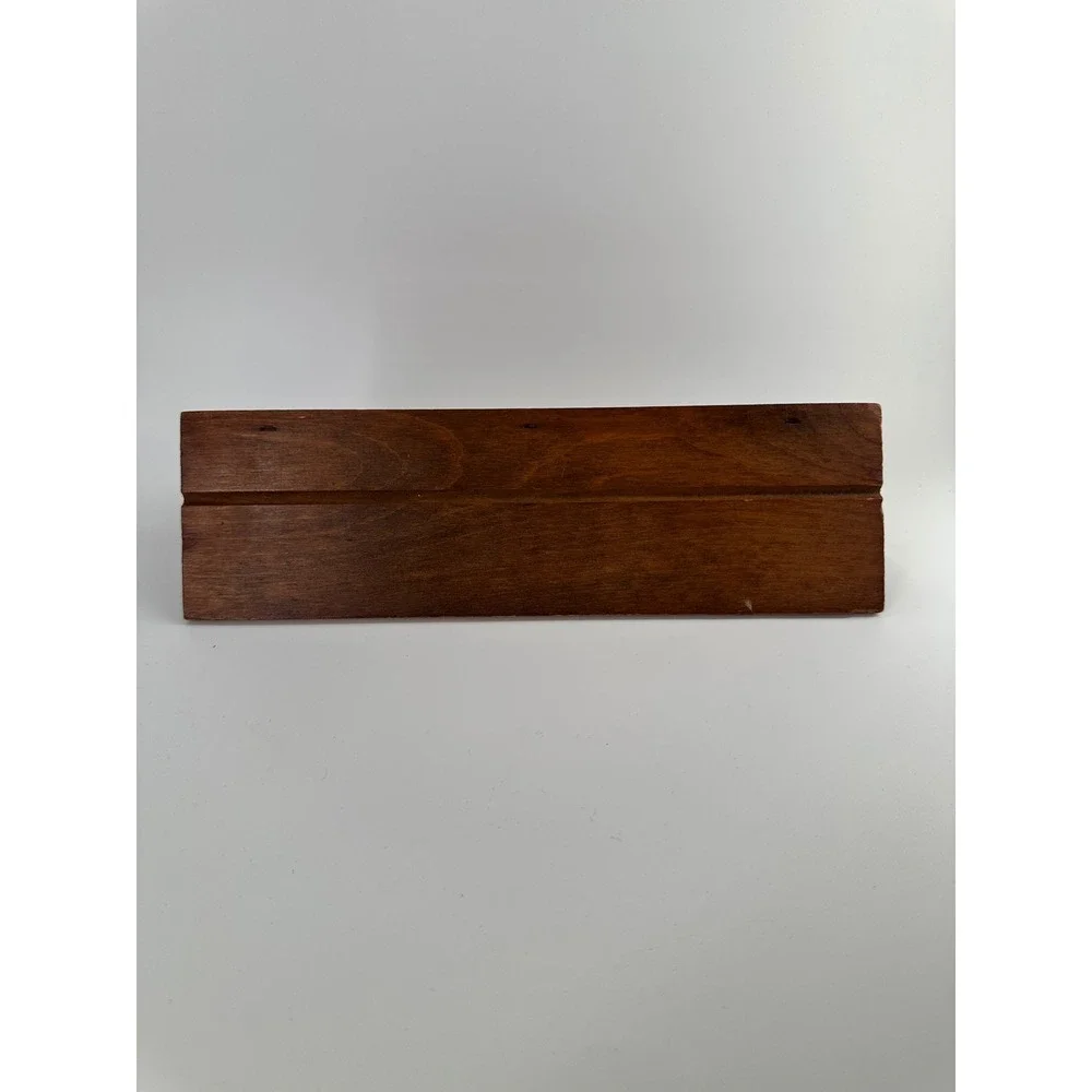 Vintage Wood Wall Shelf Heart Cutout Plate Groove Cottage Core